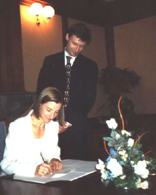 [Signing the
	 Register]