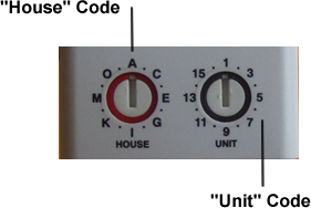 Example of x10 module code interface