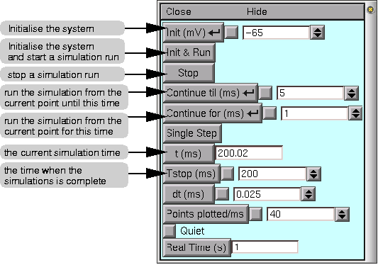 Neuron Run Control